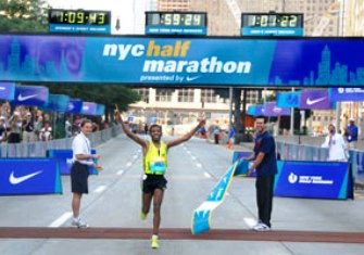 Gebrselassie wins NYC Half Marathon