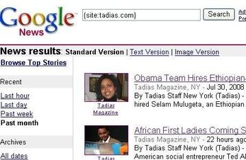 Tadias Added to Index for Google News