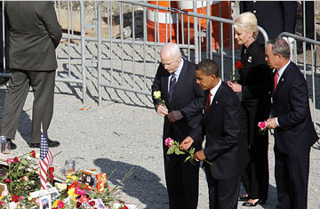 Obama and McCain Together at Ground Zero