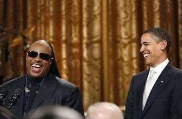 Obamas honor Stevie Wonder at White House