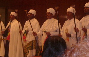 The Saint Yared Choir Performs At The U.N. Tellman Chapel