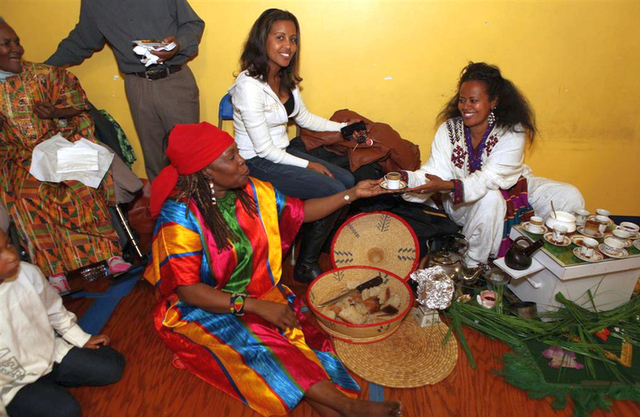 DC: WAMU Radio on 9th and U, Plus Ethiopia Display at Chevy Chase Library