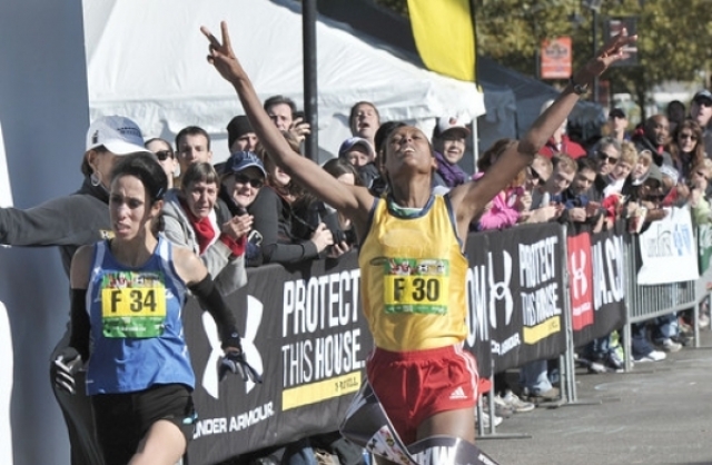 Elfneshe Yado Take First Place, $25,000 Prize at 2012 Baltimore Marathon (Video)