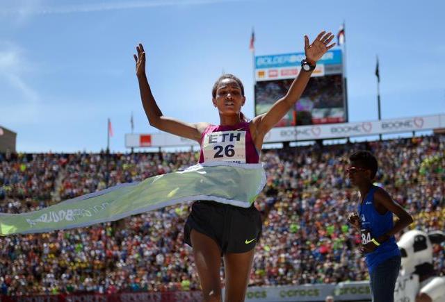 Mamitu Daska of Ethiopia Wins 4th Elite Women’s Bolder Boulder Title in Colorado