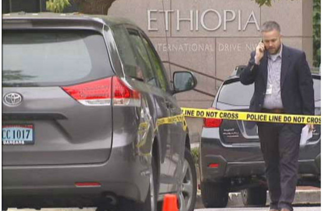 A Gunman Opens Fire During Ethiopian Embassy Protest in Washington (Video)