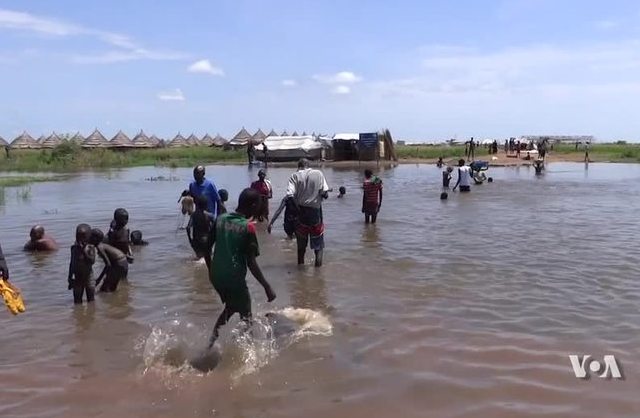 South Sudan Refugees in Flooded Ethiopian Camps in Gambella (Video)