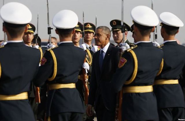 Obama Arrives  in Beijing for Summit, State Visit Amid US- China Tensions