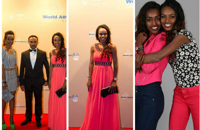 In Pictures: The Dibaba Sisters at the 2014 World Athletics Gala in Monaco