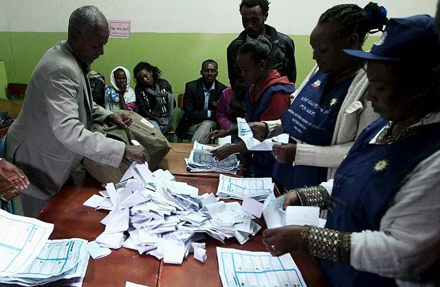 Ethiopia Counting Votes After Election