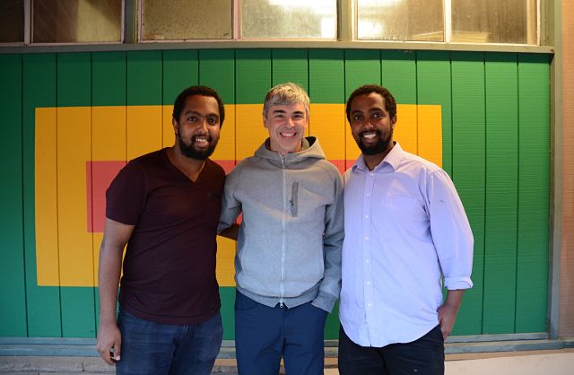 Photo of the Week:  Google Co-Founder Larry Page at Walia Ethiopian Restaurant