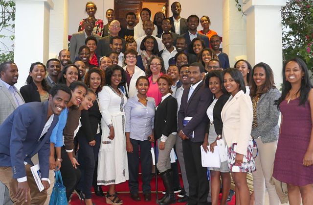 Mandela Washington Fellows From Ethiopia Meet with President Obama
