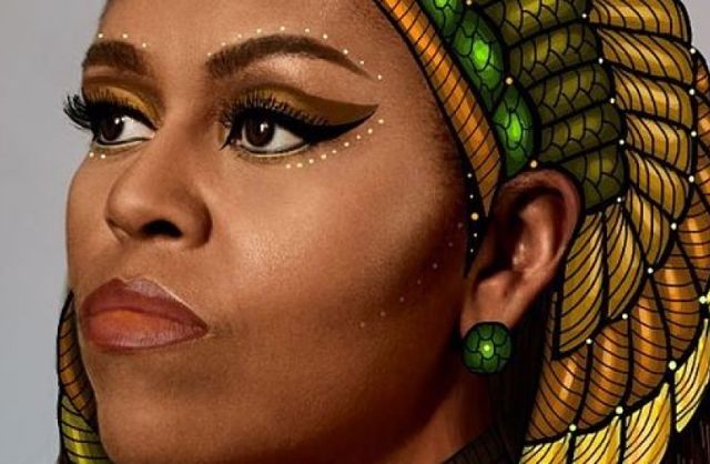 Chicago Man Raises $11.7K for Michelle Obama Mural He Copied from Ethiopian Art Student Gelila Mesfin