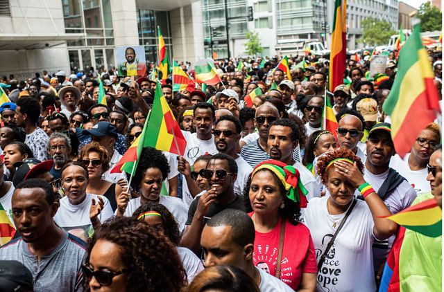 Ethiopians From Around America Greet PM Abiy in DC (Washington Post)