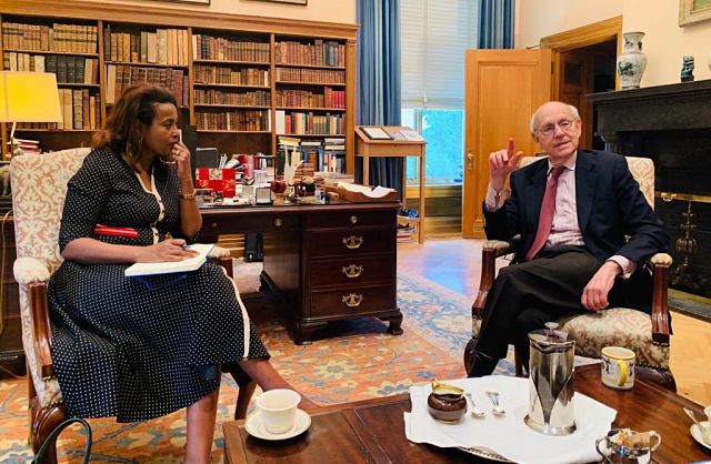 Ethiopia’s Chief Justice Meaza Ashenafi Meets U.S. Supreme Court Judge Stephen Breyer — In Pictures