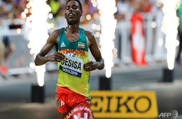 Lelisa Desisa Wins World Championship Marathon