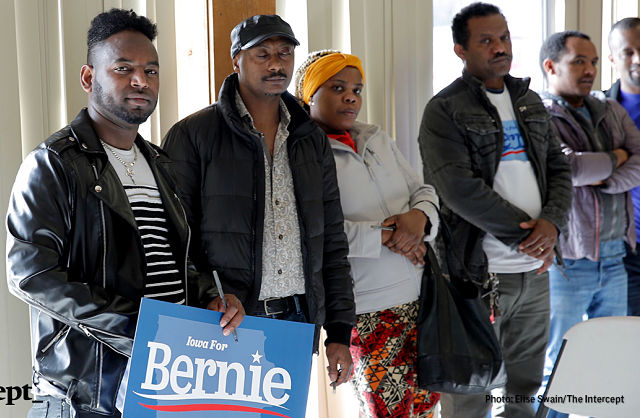 Ethiopian Meatpackers Go for Bernie in Iowa (2020 U.S. Election Update)