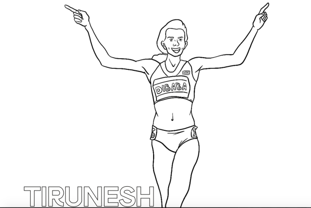 Athletics@Home – ‘Color the Stars’ Series Features Olympic Icon Tirunesh Dibaba